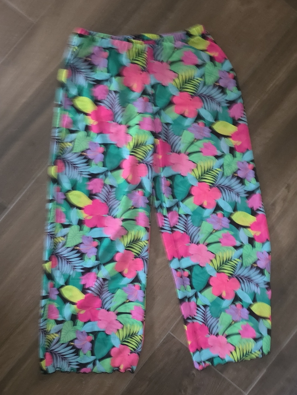 Target Kids Floral Swim Coverup Pants - Pink, Green & Purple